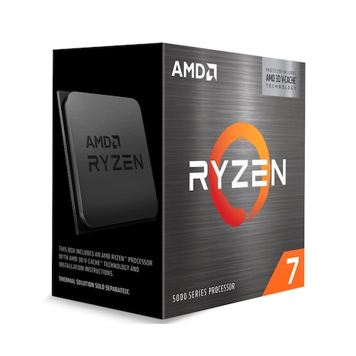 Procesador AMD Ryzen 7 5800X3D, AM4, 8 Núcleos, hasta 4.5 GHz, sin Gráficos, sin Disipador