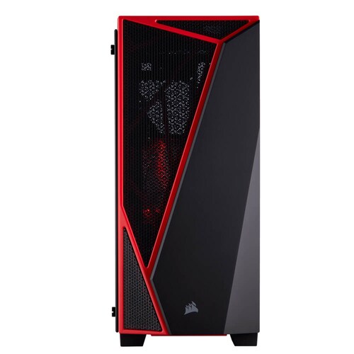 GABINETE CORSAIR CARBIDE SPEC-04 BLACK-RED TG ATX 