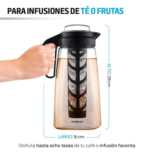 Cafetera Jarra Cold Brew 2 Litros para Café Frío Infusiones de Té Redlemon