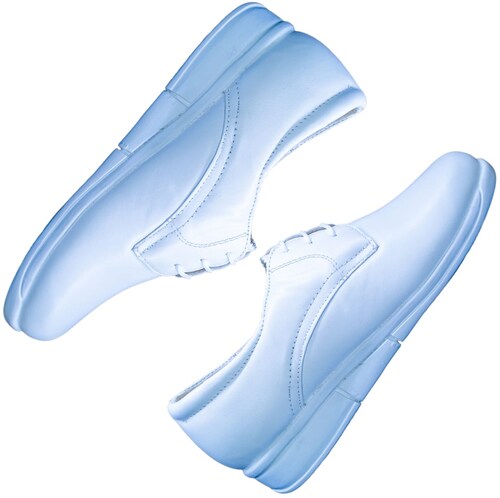 Zapato Enfermería Clínico Hotelero Cómodo Piel Blanco BE30