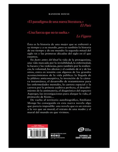 Justo antes del final Autor Emiliano Monge