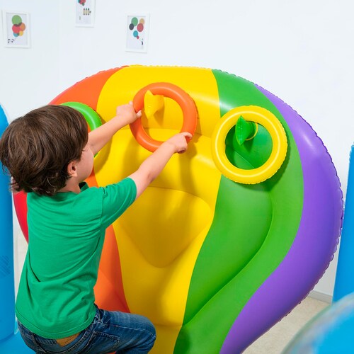 Castillo Inflable Brincolin Infantil Diseño Arcoiris Rainbow