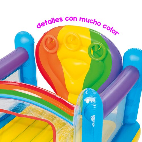 Castillo Inflable Brincolin Infantil Diseño Arcoiris Rainbow