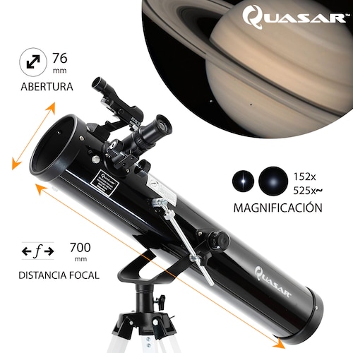 Telescopio Quasar Starter Q76 525x Con Cámara