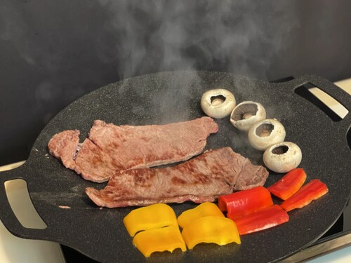 Comal De Mármol Con Inducción De 38 Cm