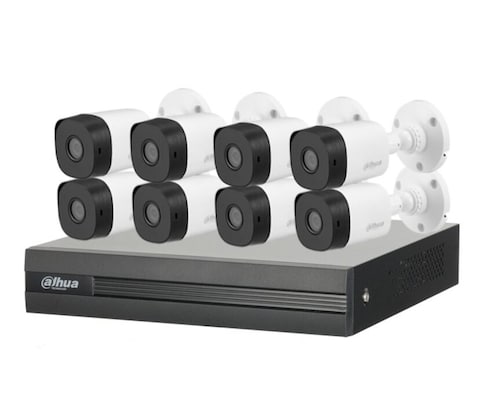 KIT VIDEOVIGILANCIA DAHUA 8 CAN 2 MP/H.265+/METALICAS