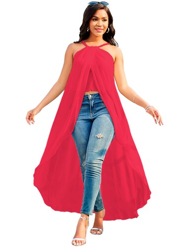 Maxi blusa de tirantes casual