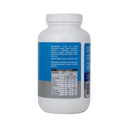 Ácido Hialurónico con Vitamina A y Colágeno 160 cápsulas.