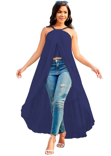Maxi blusa de tirantes casual