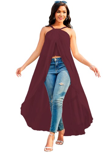 Maxi blusa de tirantes casual