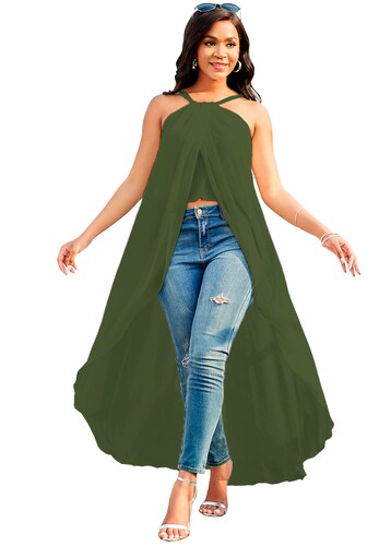 Maxi blusa de tirantes casual