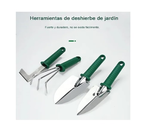 Juego Herramientas De Jardinería Acero Inoxidable
