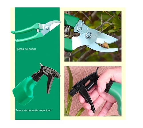 Juego Herramientas De Jardinería Acero Inoxidable
