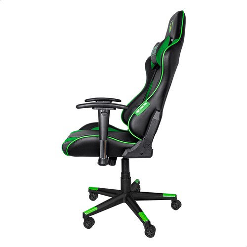 Silla Gamer Xbox Essential Ergonómica de Negro/Verde  Confeccionada en koskin 