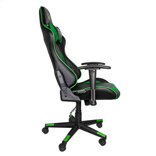 Silla Gamer Xbox Essential Ergonómica de Negro/Verde  Confeccionada en koskin 