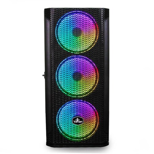 Gabinete Yeyian Hollow 2500, Midi Tower, Atx/eatx/itx/micro Atx, Usb 3.2, Sin Fuente, Negro