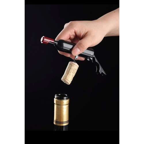 Abridor De Vino Destapa Corchos En Forma De Botella.