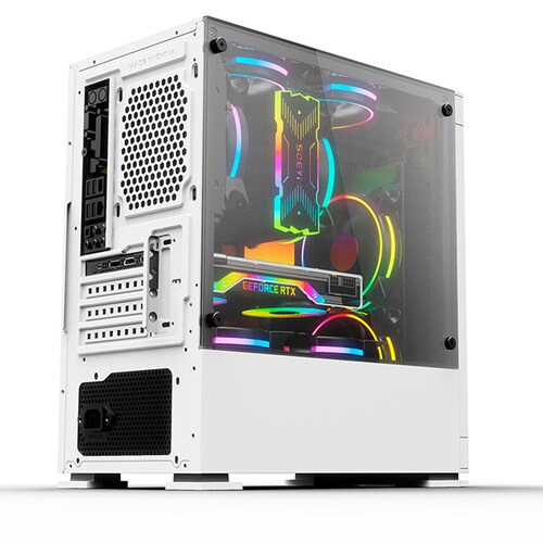 Gabinete Yeyian Haizen 2500, Midi-tower, Micro Atx/mini-atx, Usb 3.0, Sin Fuente, Blanco