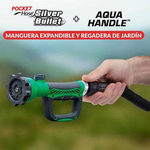 Pack Manguera Pocket Hose 15m Expand Y Regadera Aqua Handle