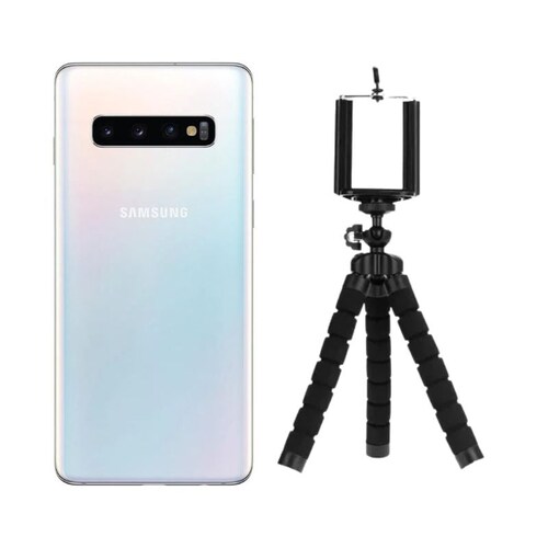 Galaxy S10 Plus 128GB Blanco Reacondicionado Grado A + Trípode