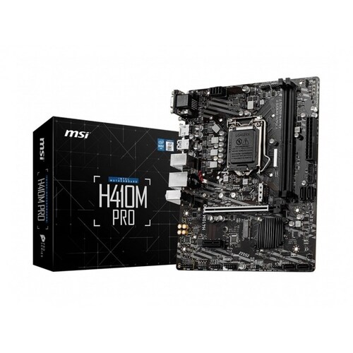 Tarjeta Madre MSI H410M-B PRO, DDR4, Intel, LGA 1200, Micro ATX  