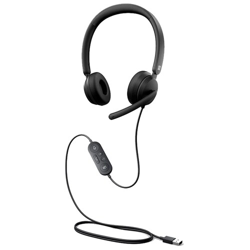 Diadema MICROSOFT 6IG-00001, Diadema, Negro, USB 
