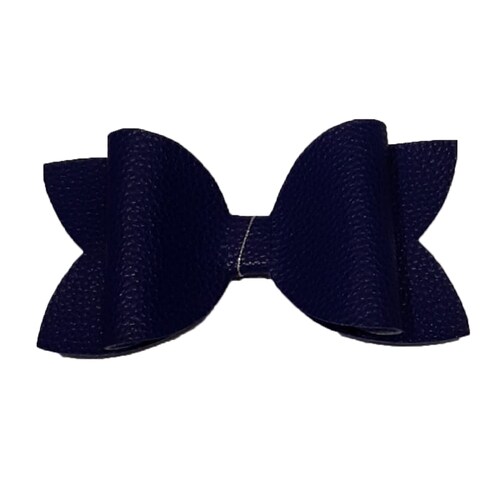 Broche Con Moño Para Cabello Azul Marino
