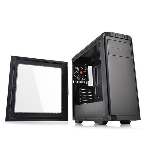 Gabinete Thermaltake V100, Midi-tower, Atx, Usb 2.0/3.0, Incluye Fuente De 450w, Negro (ps-ttp-0450nn1anu-1)