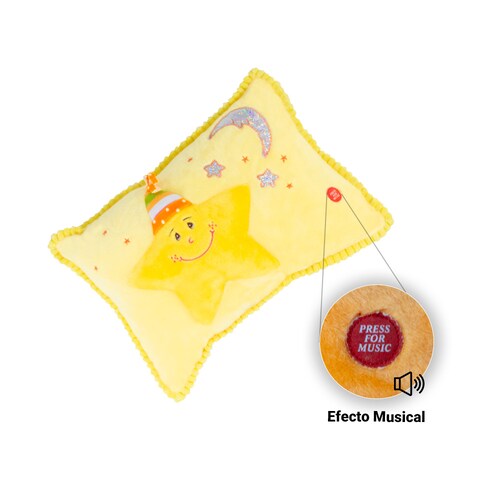 Cojín Amarillo Musical Balada de Cuna
