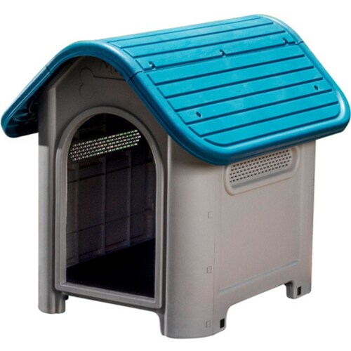 Casa para Perro Mediana MQ + Plato Bebedero (Varios Colores)