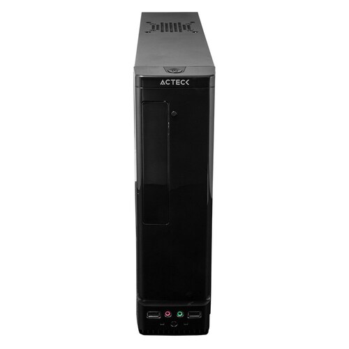 Gabinete Acteck Slim Atom, Micro Atx/mini-itx, 2x Usb, Fuente De 450w, Negro