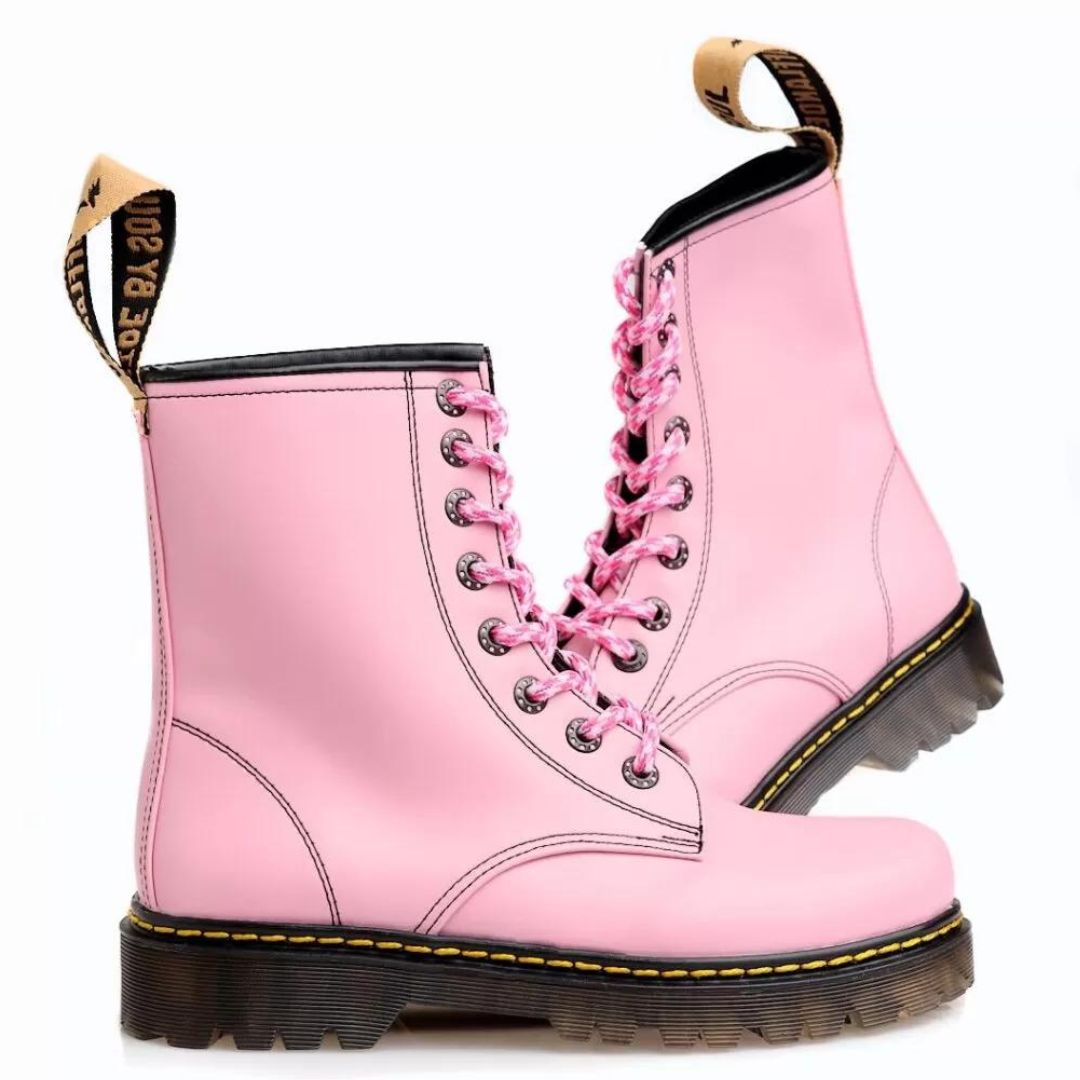 Dr martens doble suela rosa best sale