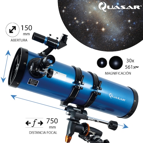 Telescopio Quasar Q150 Professional 6 Pulg Con  Adaptador para Smartphone