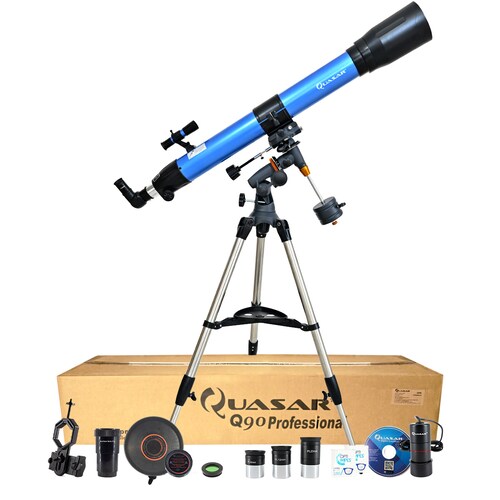 Telescopio Quasar Q90 Refractor Con Ocular Usb