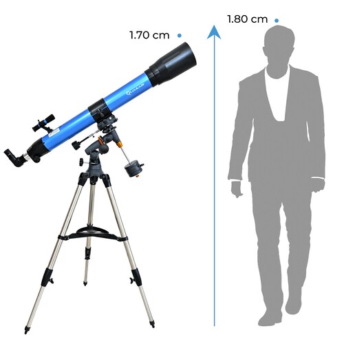 Telescopio Quasar Q90 Refractor Con Ocular Usb