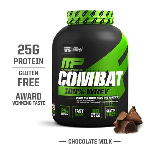 Proteina MusclePharm Combat 100% Whey Protein 5lbs 70 Serv. - Vainilla