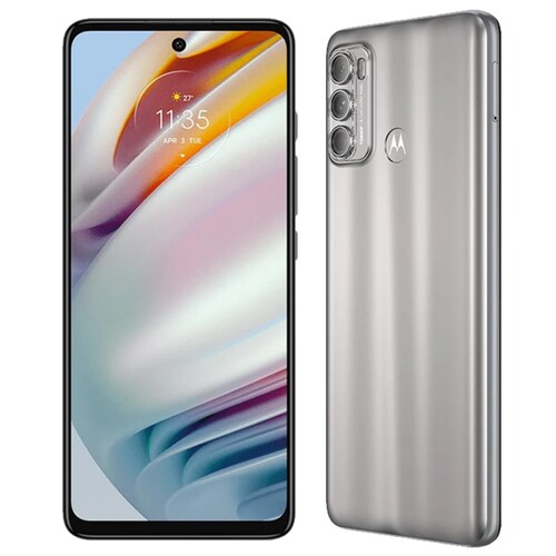 Celular Motorola Moto G60 Almacenamiento 128GB Ram 6GB Dual Sim - Plateado 
