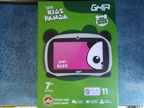 Tablet GHIA Panda GPND133V 7 Pulgadas Procesador A133 1GB RAM 16GB  Almacenamiento Cámara Android 11