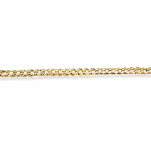 Pulsera esclava cubana color oro, Joyería de acero inoxidable