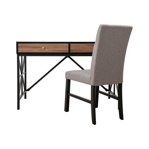 Escritorio Ashton de Madera color Café con Silla