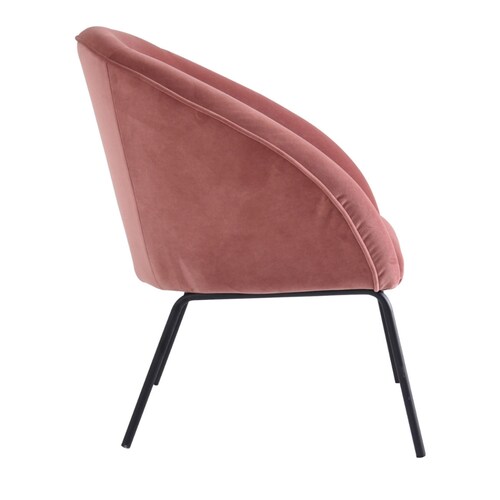 Sillón individual Lola Tela color Rosa