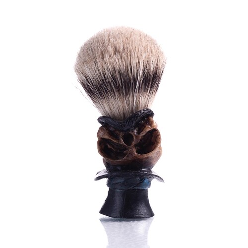 Brocha de Afeitar Pelo de Tejon Modelo Calavera