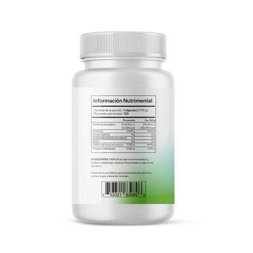 GAB-500 120 cápsulas de 770 mg c/u