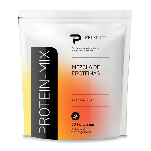 Protein-Mix Vainilla Mezcla proteínas Primetech 50 serv 34 g c/u