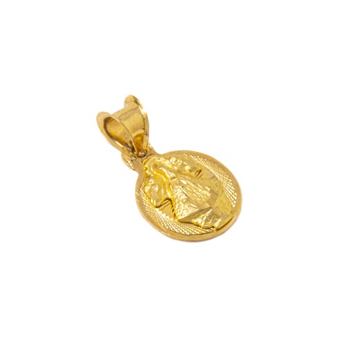 Medalla Virgen de Juquila Oro 10 Kilates.