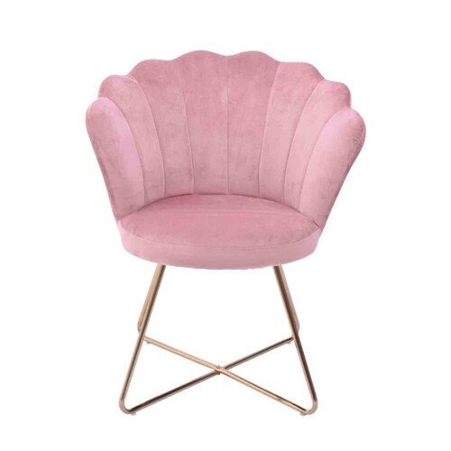 Sillón Individual Paloma de Tela color Rosa