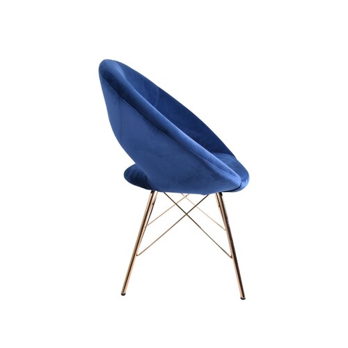 2 Sillones Belladonna Individuales de Tela color Azul
