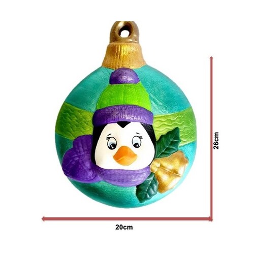 Esfera para pared con diseño de pingüino 