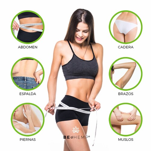 Gel reductor quema grasa y reafirmante de menta y cafeína 500 g Beohemp