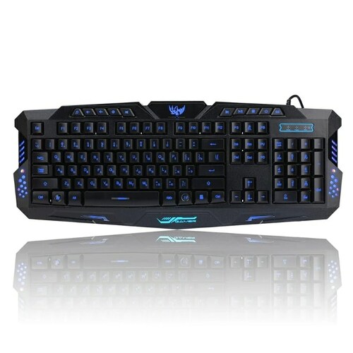 Teclado gamer con luz led
